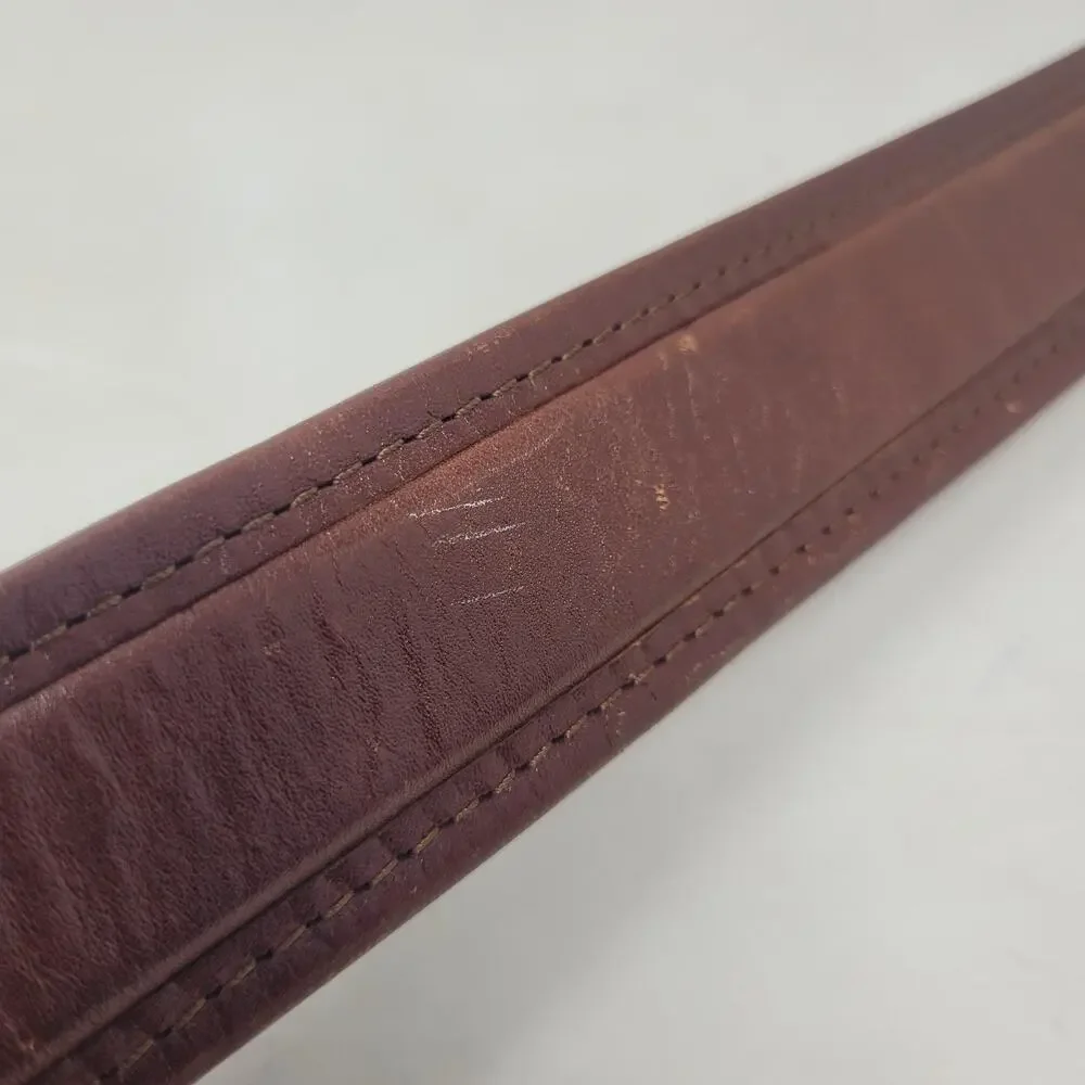 Lucky Brand Belt Mens 36 Brown Leather Industrial Rugged Utility Casual Work